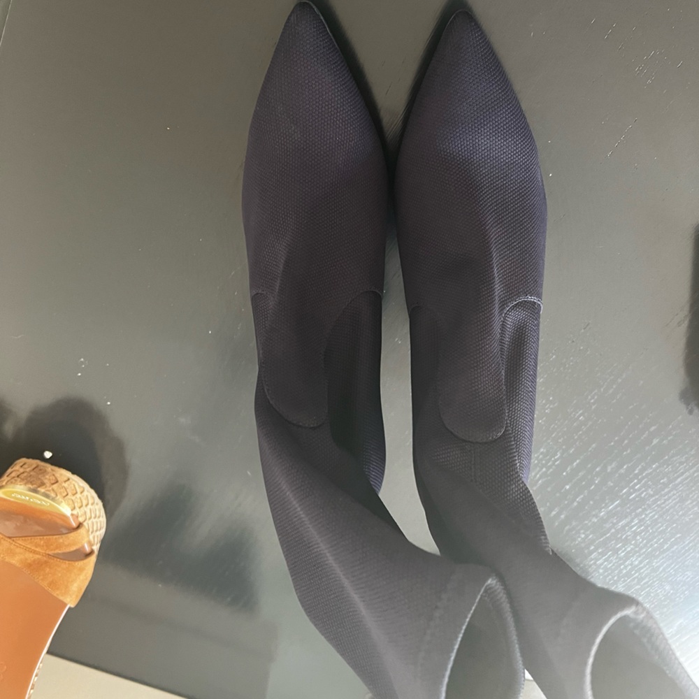 Barely worn navy spandex booties